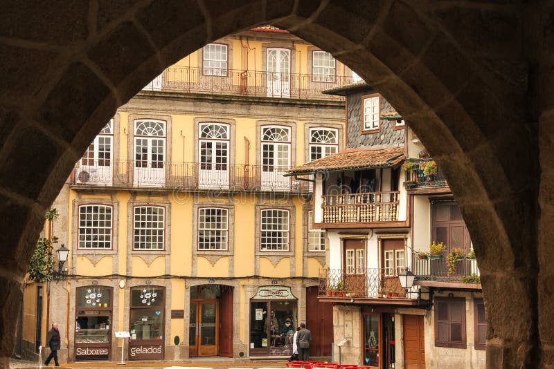 Sao Tiago square. Guimaraes . POrtugal