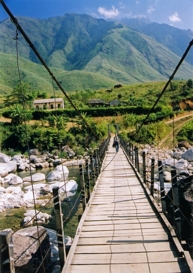 Sapa bridge mountains northern vietnam