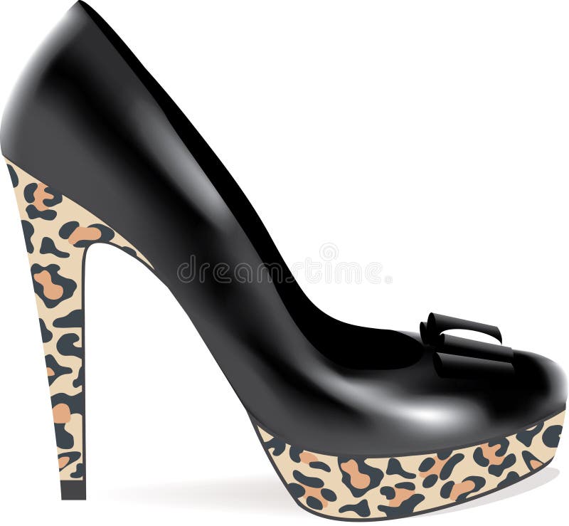 vector illustration of a high heel shoe. vector illustration of a high heel shoe