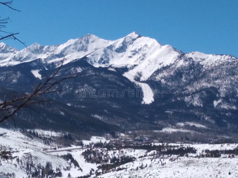 Sapphire Point Above Lake Dillon, CO Stock Photo Image of summit