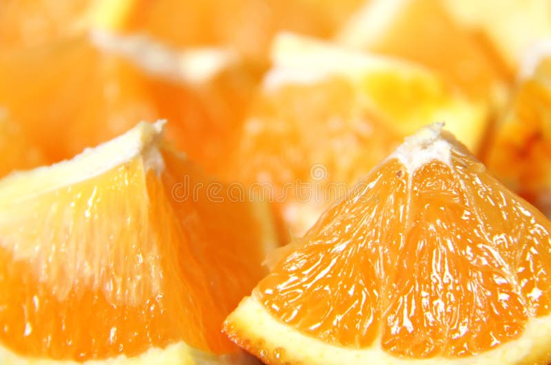 Juicy orange cut into sections. Juicy orange cut into sections