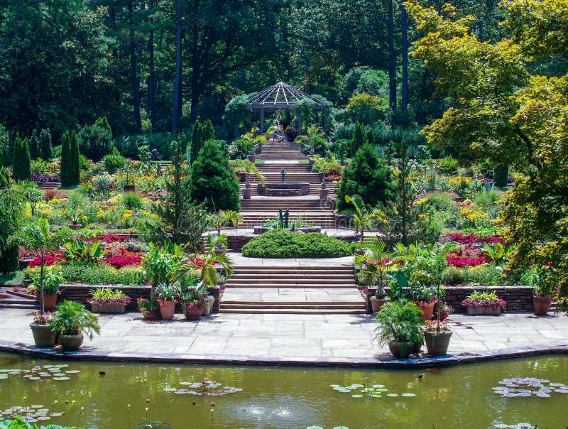 Sarah P Duke Gardens In Durham North Carolina Stock Image Image Of