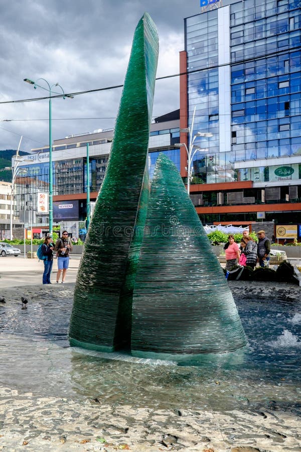 Sarajevo pomnik, Bośnia i Herzegovina obraz stock