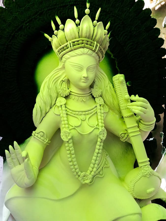 SARASWATI MAA Coloured in Green Colour Stock Image - Image of colour, wisdom: 138420635 SARASWATI MAA Coloured in Green Colour Stock Image - Image of colour, wisdom: 138420635