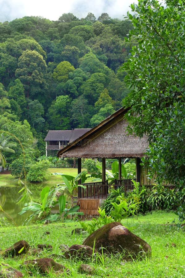 Sarawak rurale, paesaggio del Borneo fotografia stock libera da diritti Sarawak rurale, paesaggio del Borneo fotografia stock libera da diritti
