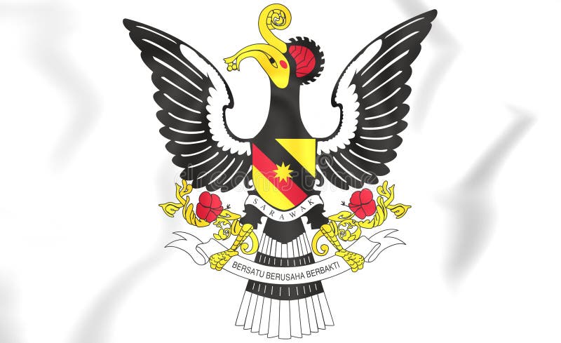 Sarawak-Wappen, Malaysia stock abbildung. Illustration von makro - 82914083