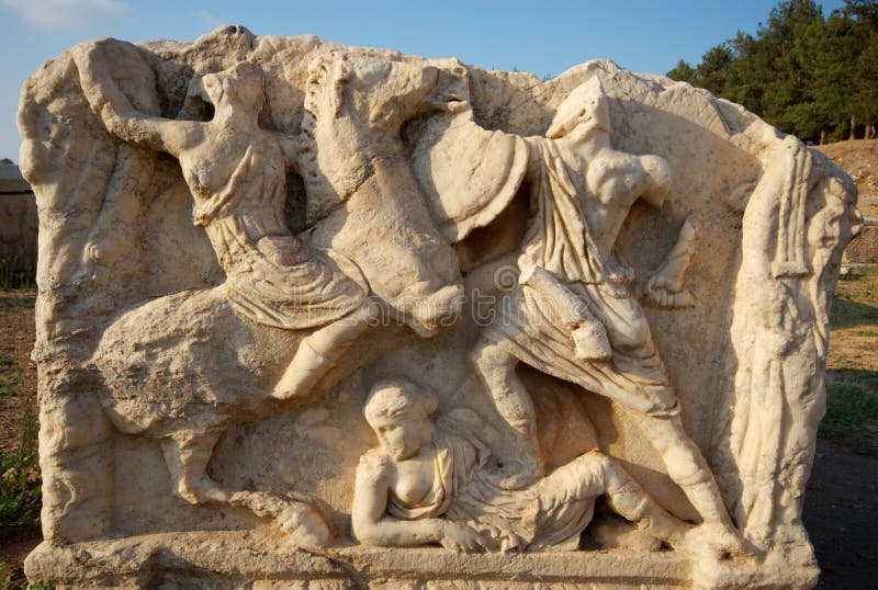 Sarcophagus detail, Ephesus, Turkey