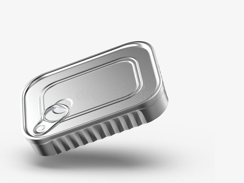 Download 3d Illustration Sardine Can Mockup Isolated On The White Background Stock Illustration Illustration Of Isolated Preserve 204744965