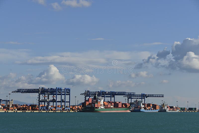 Download Sardinia Commercial Port Container Stock Photo - Image of port, mediterranean: 29037040