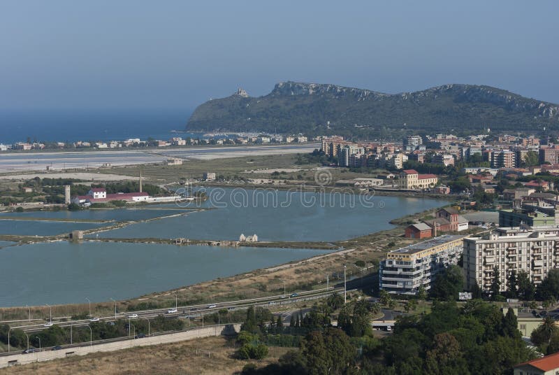 Sardinia.Panoramic view of Cagliari