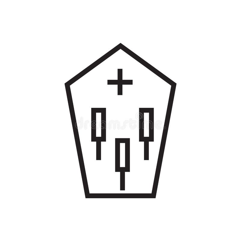 Sargikonenvektorzeichen und -symbol lokalisiert auf weißem Hintergrund lizenzfreie abbildung Sargikonenvektorzeichen und -symbol lokalisiert auf weißem Hintergrund lizenzfreie abbildung