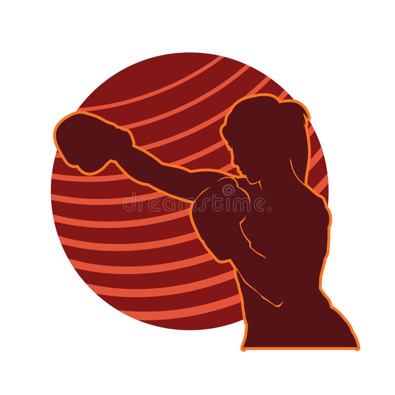 Silhouette Of A Woman Boxing Athlete In Action Pose Stock Vector silhouette-of-a-woman-boxing-athlete-in-action-pose-stock-vector