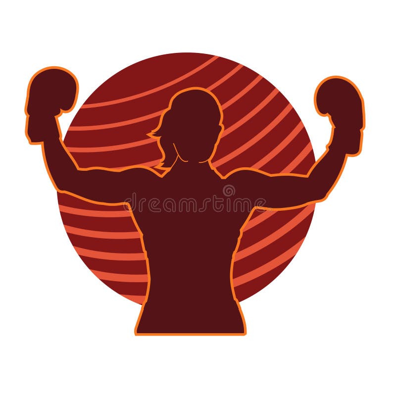 Silhouette Of A Woman Boxing Athlete In Action Pose Stock Vector silhouette-of-a-woman-boxing-athlete-in-action-pose-stock-vector