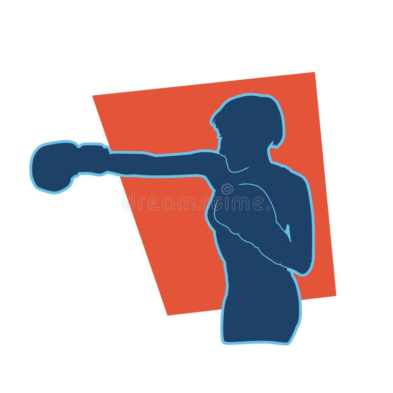 Silhouette Of A Woman Boxing Athlete In Action Pose Stock Vector silhouette-of-a-woman-boxing-athlete-in-action-pose-stock-vector
