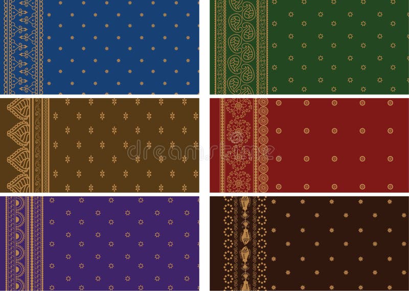 Sari Designs royalty free illustration