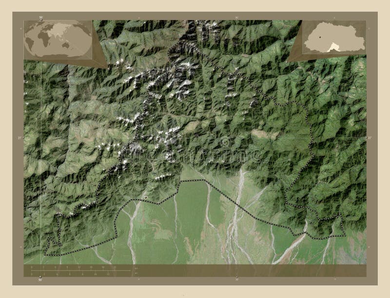 Sarpang, Bhutan. High-res Satellite. Major Cities Stock Image - Image ...