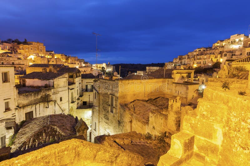 Sassi в Matera стоковое изображение rf Sassi в Matera стоковое изображение rf