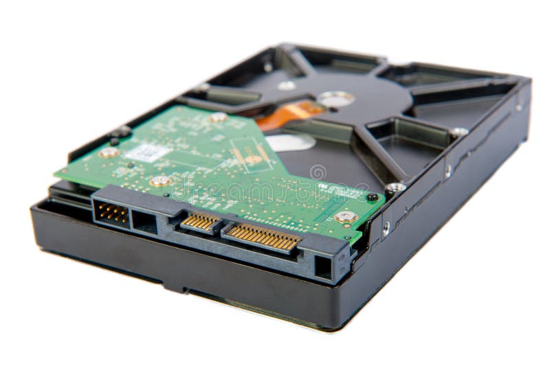 Sata hard drive isolated stock photo. Image of device 69730200