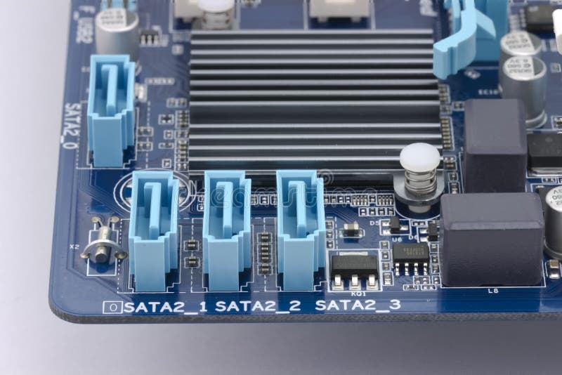 Sata motherboard royalty free stock photography Sata motherboard royalty free stock photography