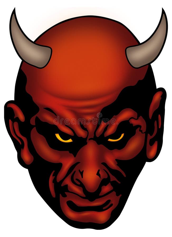 Satan head stock illustration. Illustration of artwork - 1971752