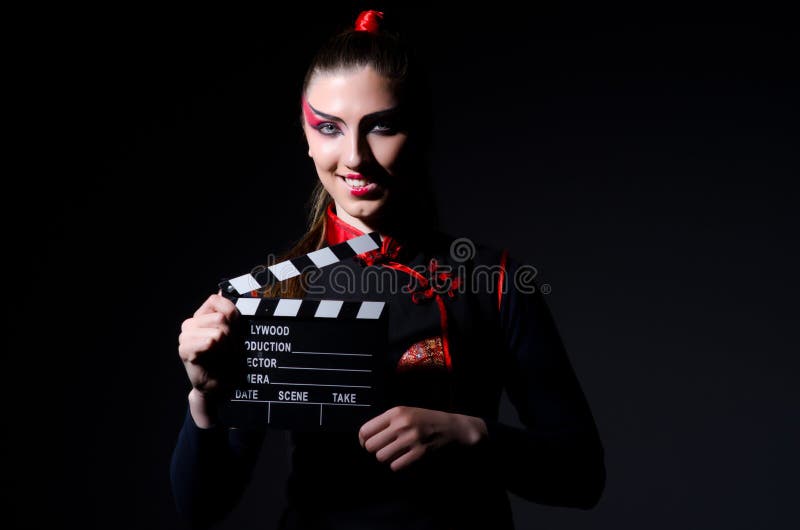 Satanhalloween begrepp med film fotografering för bildbyråer Satanhalloween begrepp med film fotografering för bildbyråer