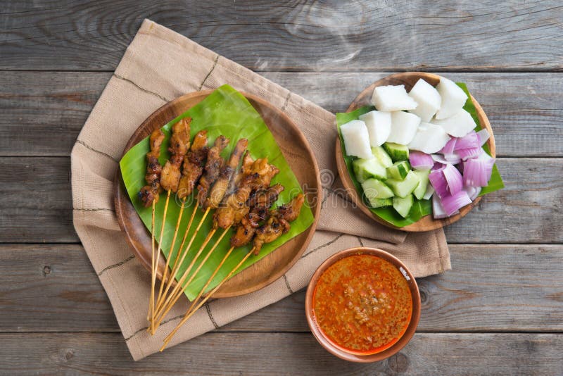 Sate imagem de stock
