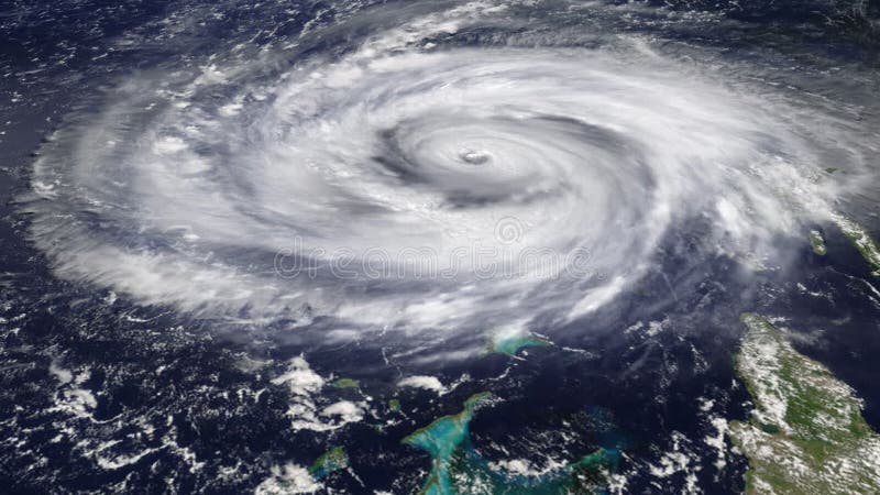 Satellit- sikt för orkan (HD)