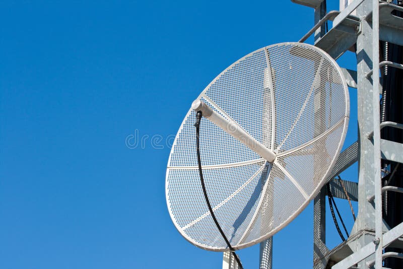 Satellite dish stock photo. Image of media, broadcast 15240300