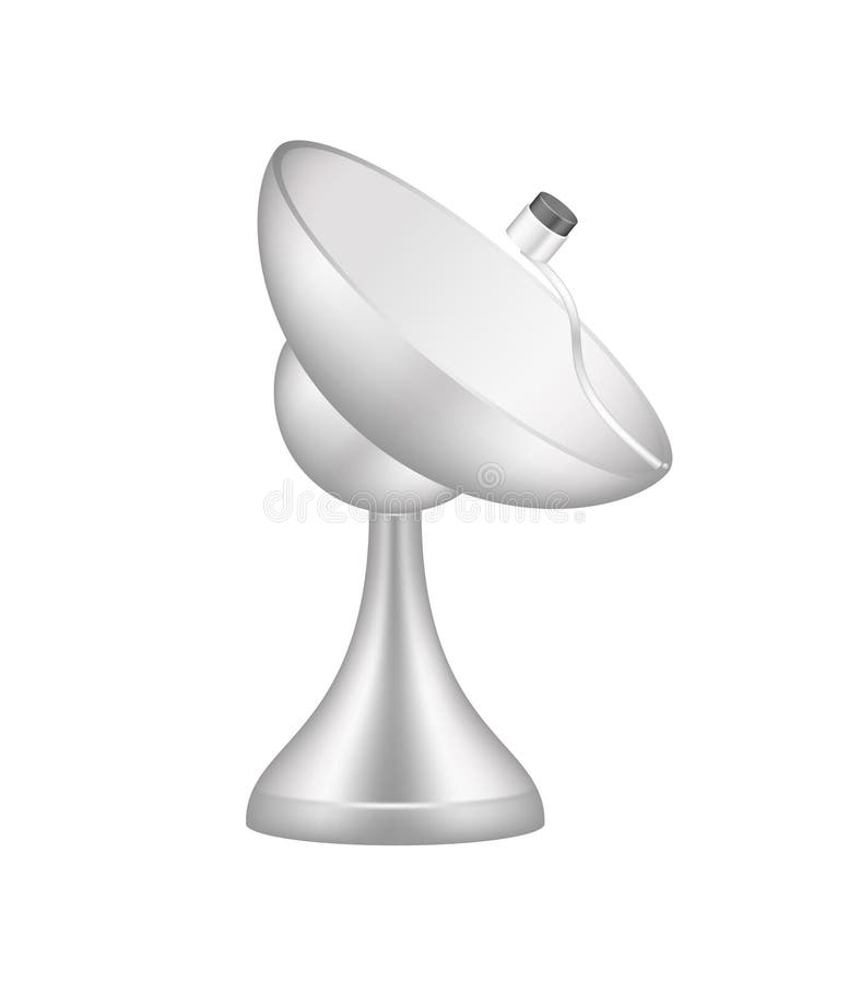 Satellite Dishes Antenna Doppler Radar Stock Illustration