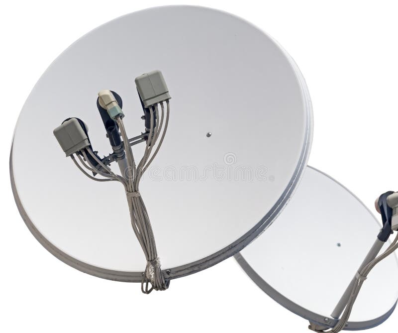 Satellite dish antenna stock image. Image of network 20951457