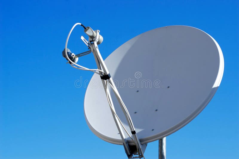 Satellite Dish house royalty free stock image