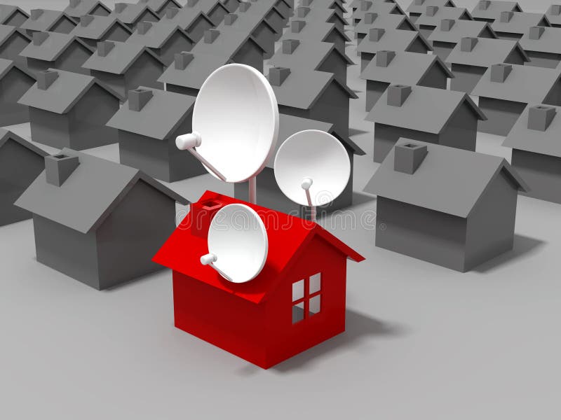 Satellite Dish Houses Stock Illustrations 17 Satellite Dish Houses Stock Illustrations