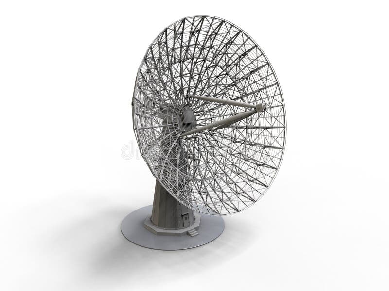 Satellite Dish Telecommunications Illustration Stock Illustration