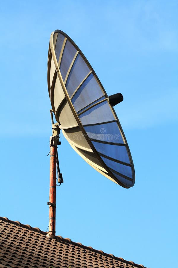 Satellite TV stock photo. Image of phone, signal, roof 28434080
