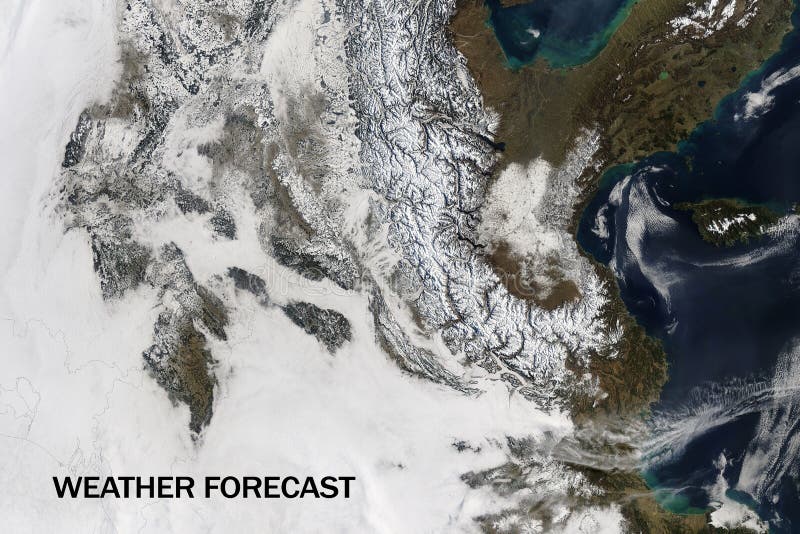 A Satellite View of the Earth Surface, Weather Forecast Concept