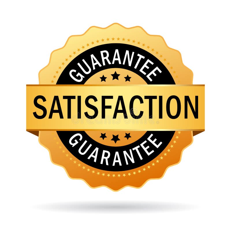 Satisfaction Guarantee Icon Stock Vector - Illustration of medal