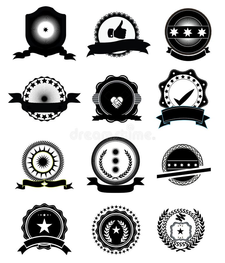 Medal set stock vector. Illustration of victorious, metallic - 20845976