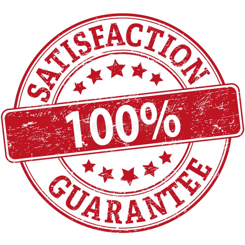 100 Satisfaction Rubber Stamp Stock Illustration - Illustration of ...