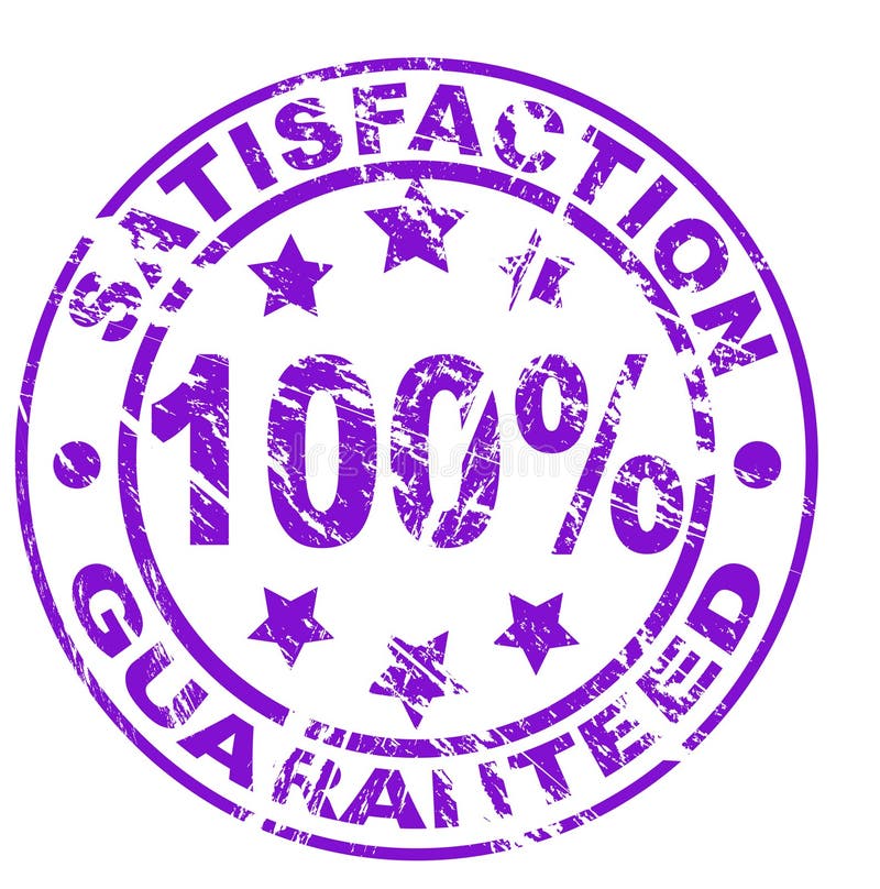 Satisfaction Guarantee Stamp (vector File Included Stock Vector