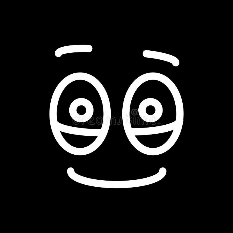 Satisfied Glad Smiley Face Emoticon Line Art Icon for Apps and Websites ...