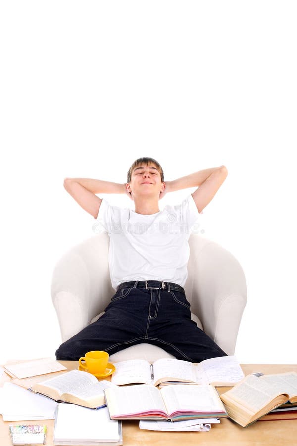 Satisfied student royalty free stock photography