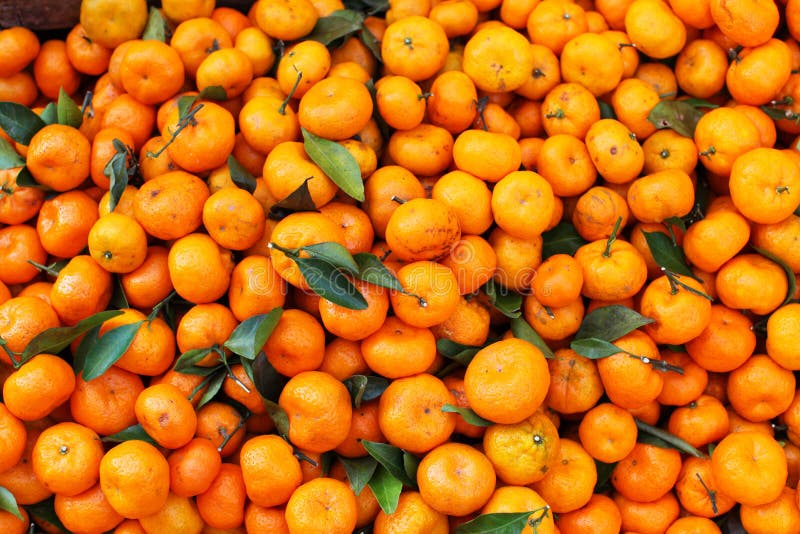 Satsuma mandarin in bulk on the market