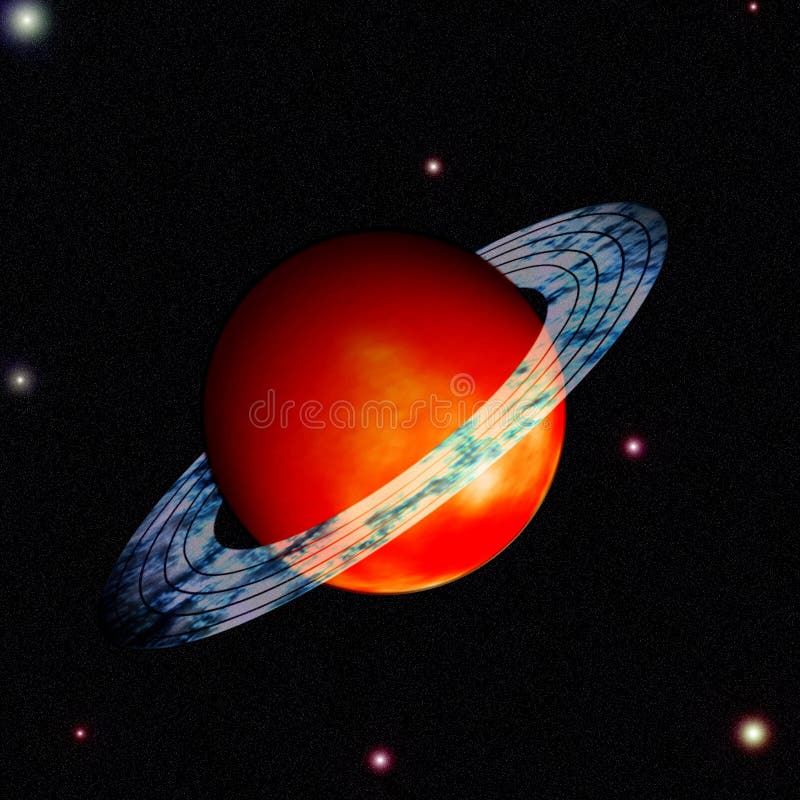 Saturn mit Ring herum stock abbildung Saturn mit Ring herum stock abbildung