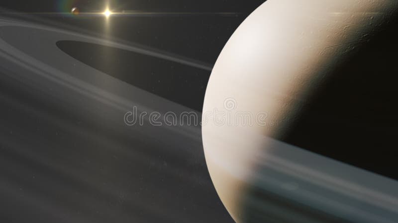 Saturn Rings Flight. vector illustration