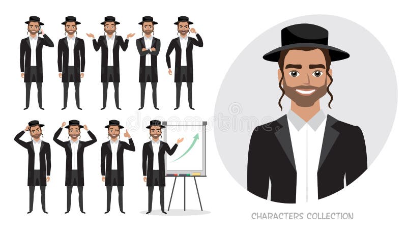 Set of emotions and poses for business man. Male in a cartoon style experiences different emotions. Set of emotions and poses for business man. Male in a cartoon style experiences different emotions.