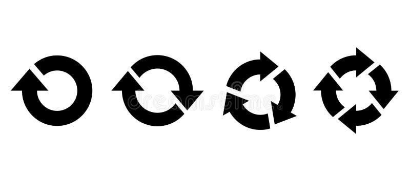 Satz schwarze Kreisvektorpfeile Der transparente einfache Schatten ersetzen Hintergrund stock abbildung Satz schwarze Kreisvektorpfeile Der transparente einfache Schatten ersetzen Hintergrund stock abbildung