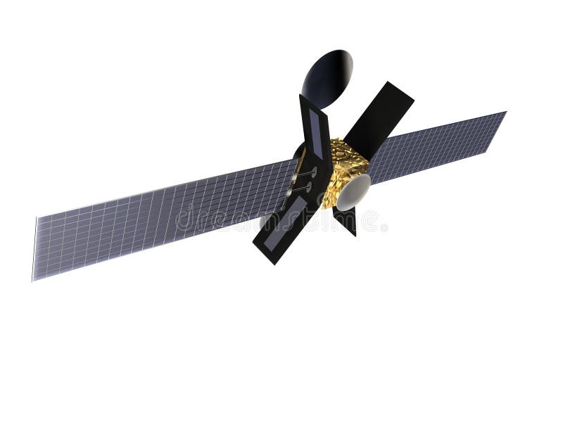 Satélite ilustração stock
