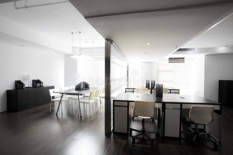 Saubere und elegante Büroumwelt