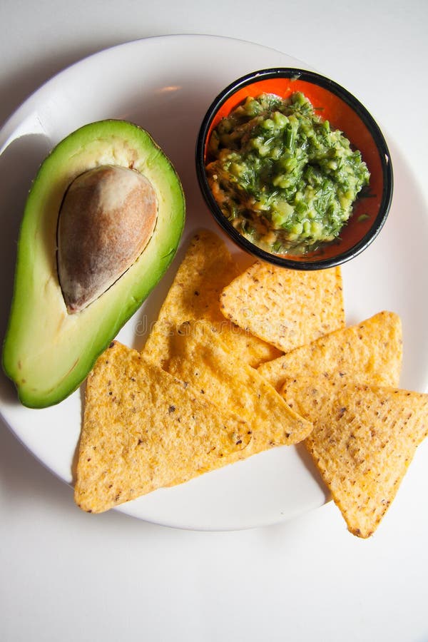 Sauce Guacamole Made of Avocado Stock Photo Image of corn, cilantro