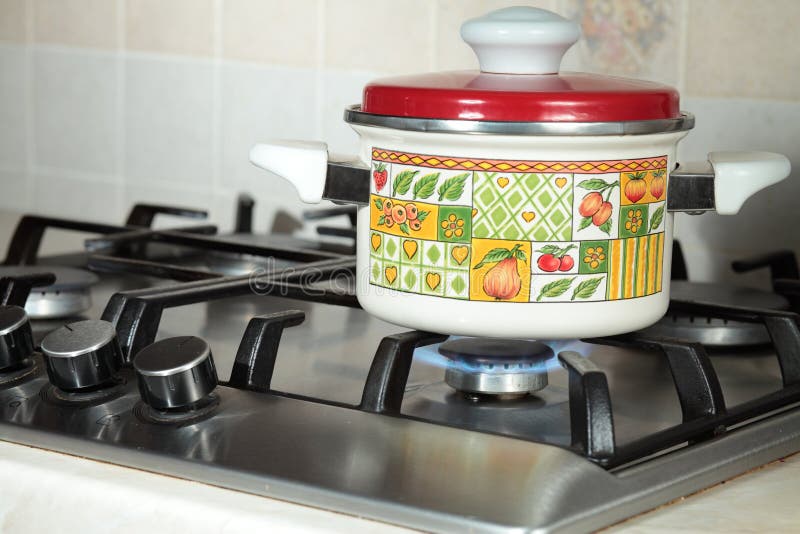 Saucepan. stock images